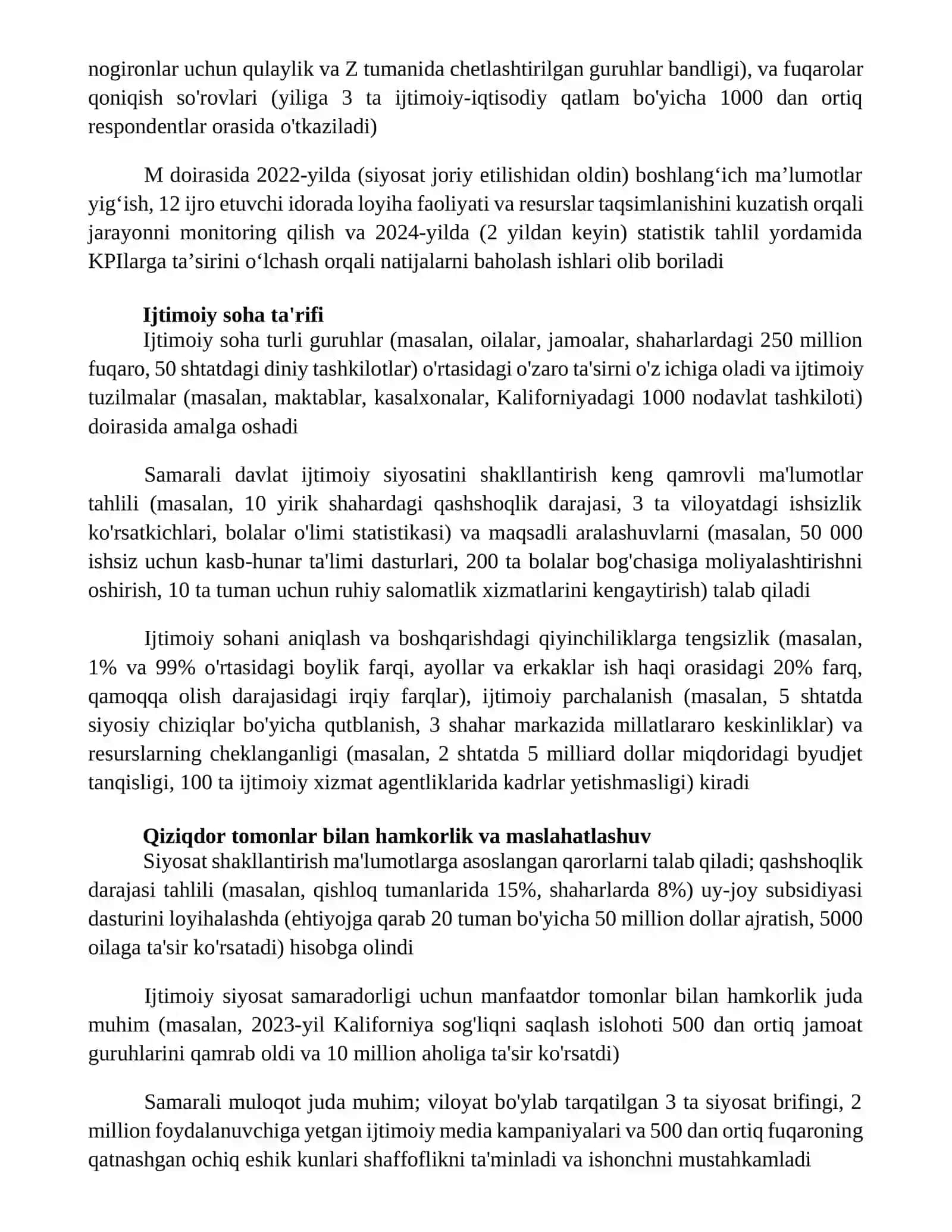 Sifat sohasida davlat siyosatini shakllantirish 3