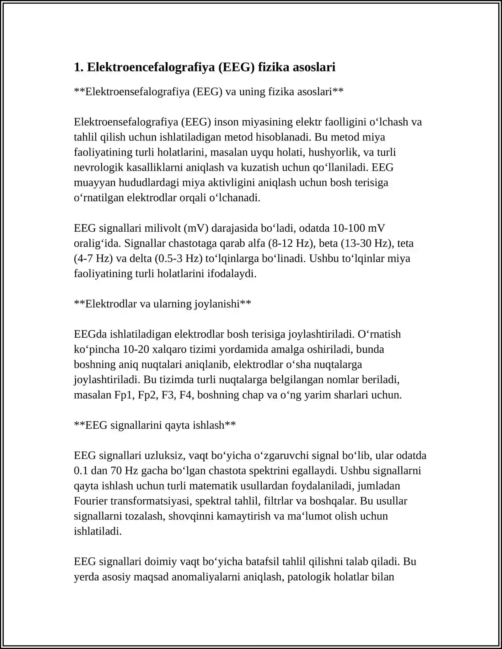 ELETROGRAFIYA USULLARINI FIZIK ASOSLARI EEG EM G 3