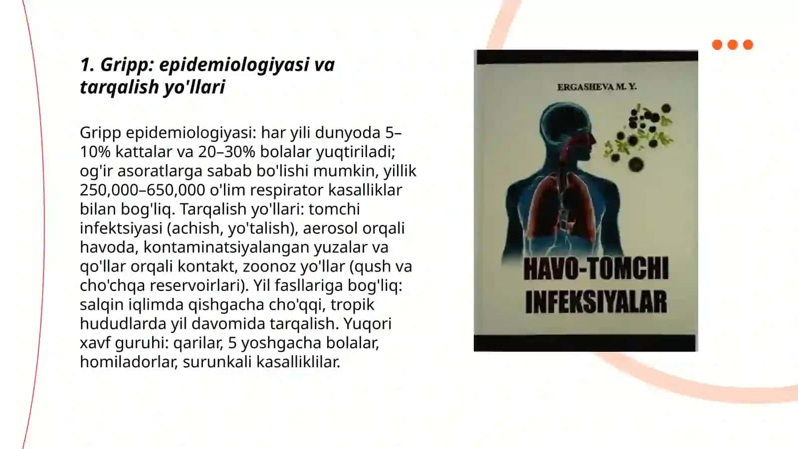 Virusli infeksiyalar (gripp, qizamiq, gepato va rabdoviruskar) 3