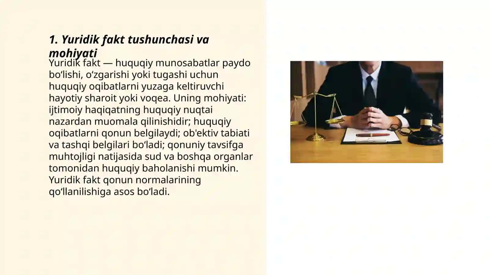 Yuridik fakt tushunchasi va turlari 3