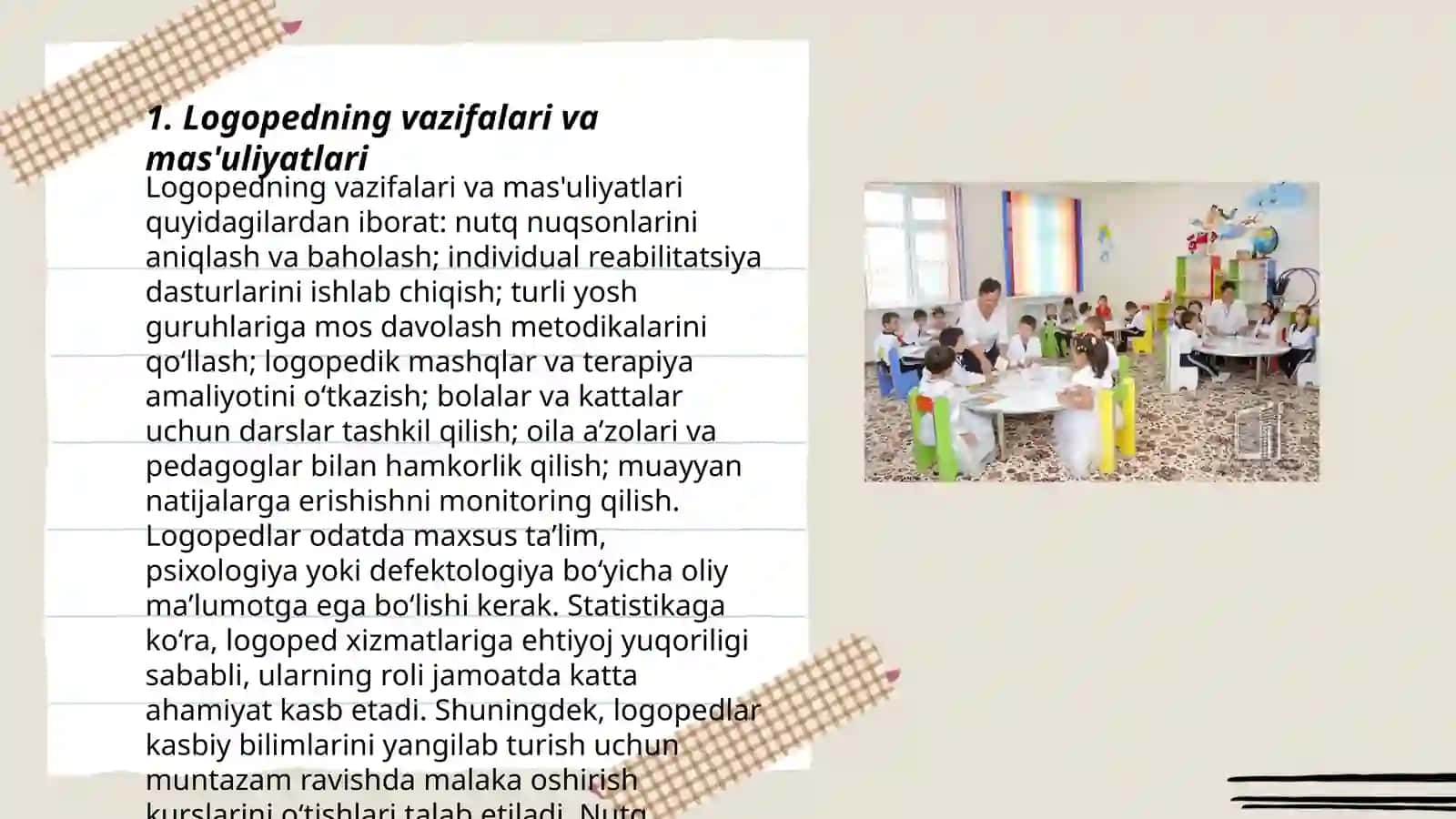 Logoped ishi bilan tanishish 3