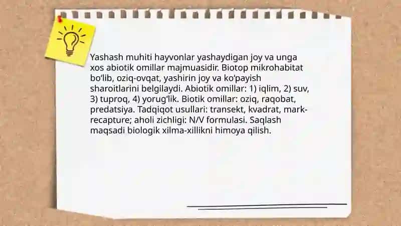 Hayvonot olamining yashash tarzi koʻpayishi tarqalishi va turlari haqidagi bilimlarni oʻzlashtirish va tahlil qilish 3