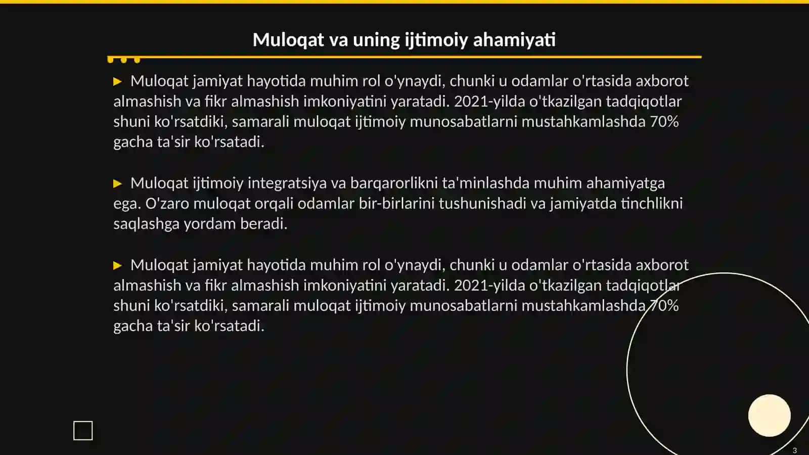 Jamiyat hayotida muloqatning òrni 3