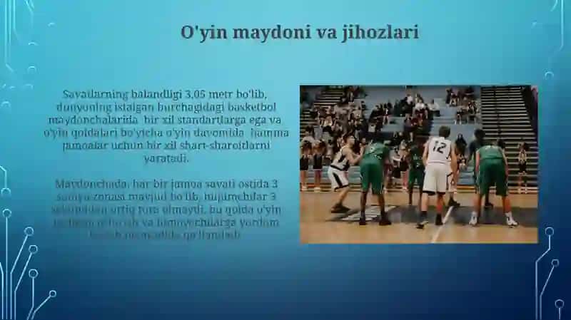Basketbol oʻyini texnikasi va qoidasi 3