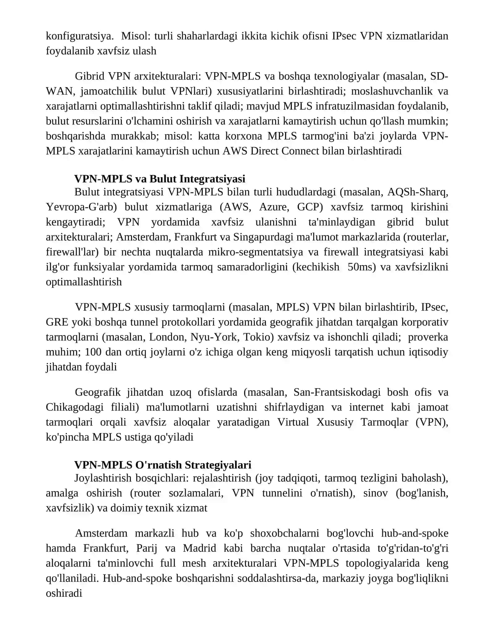VPN-MPLS texnologiyasi Virtual Xususiy Tarmoqlar 3