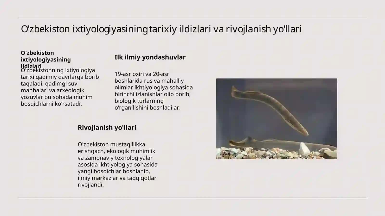 O'ZBEKISTONDA IXTIOLOGIYA FANINING RIVOJLANISHI 3