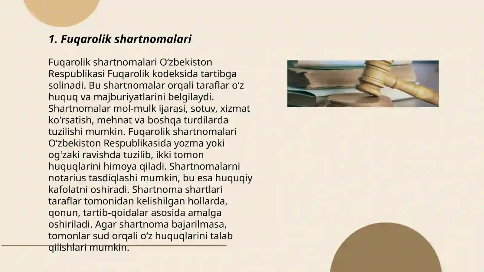 Fuqarolik shartnomalari 3