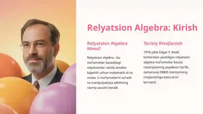 Relyatsion Ma'lumotlar Bazasi Asoslari 3