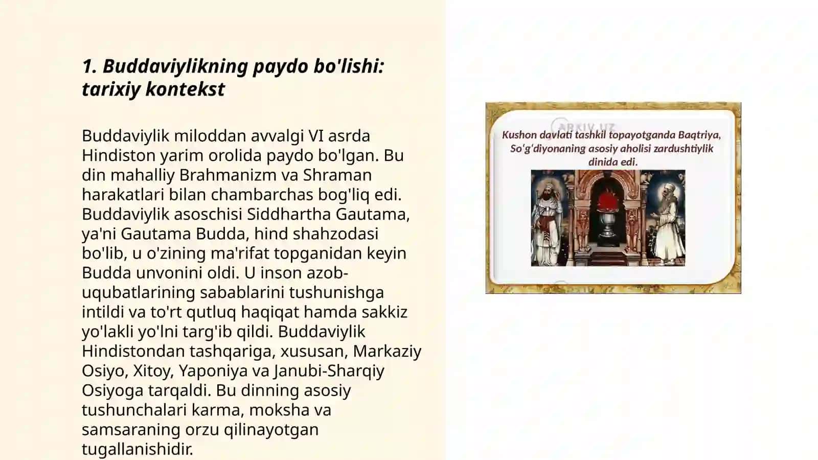 Buddaviylikning paydo bo'lishi 3
