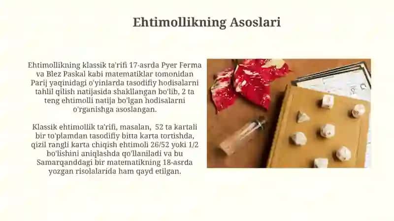 Ehtimolning klassik tarifi 3