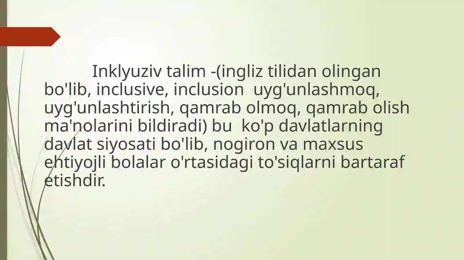Inklyuziv ta'limning barcha uchun ochiq bo'lish tamoyili 3