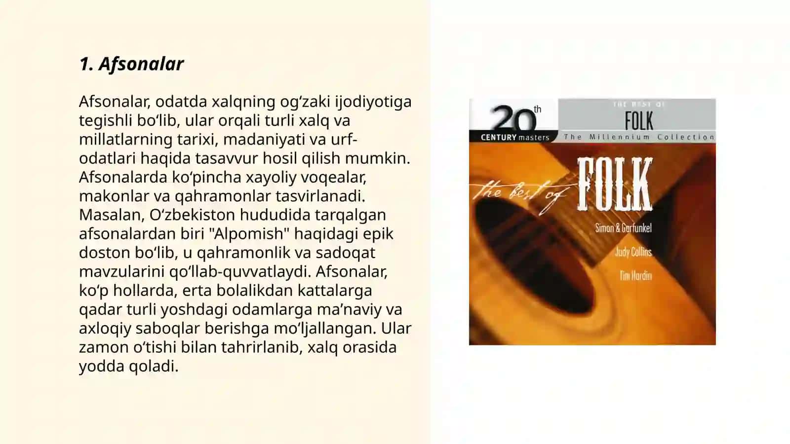 Ingliz xalq og'zaki ijodi 3
