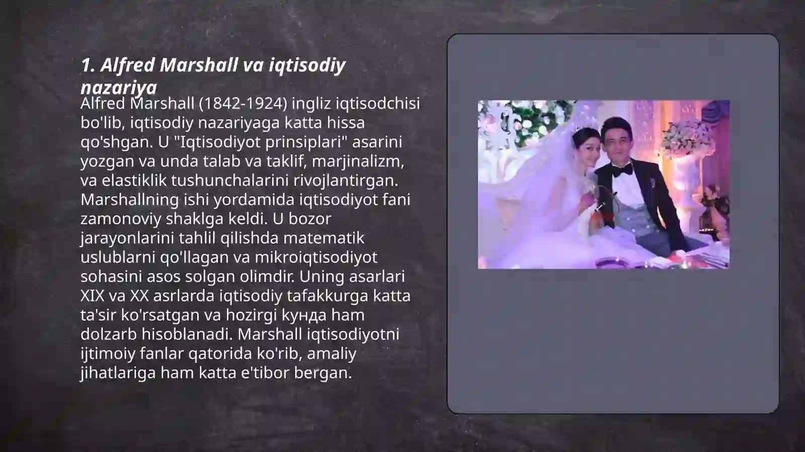 A.Marshall va yangi klassik vaziyat. Talab va taklif muvozanati, vaqt omili 3