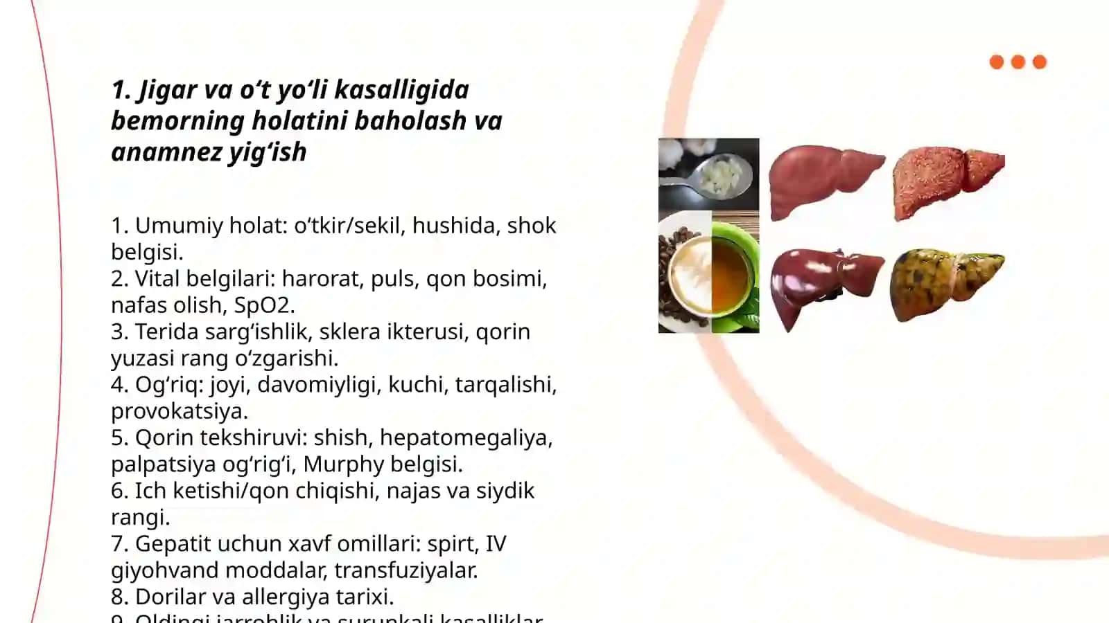 Jigar va oʻt yoʻli kasalligida hamshiralik jarayoni 3