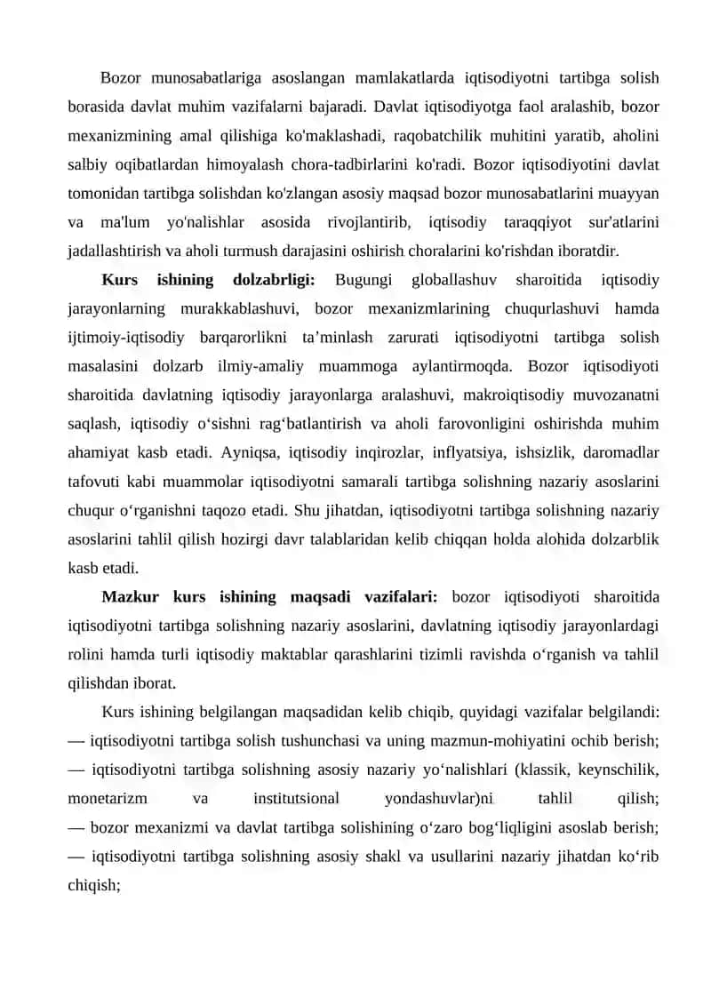 Iqtisodiyotni tartibga solishning nazariy asoslari 3