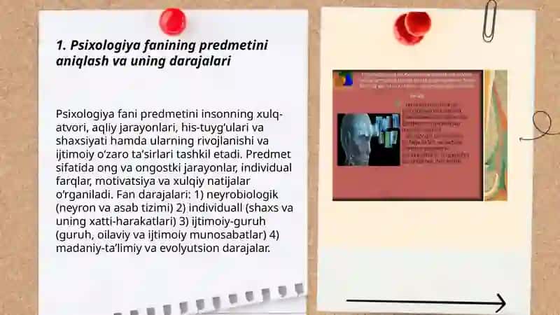 Psixologiya fanining vazifalari,predmeti 3
