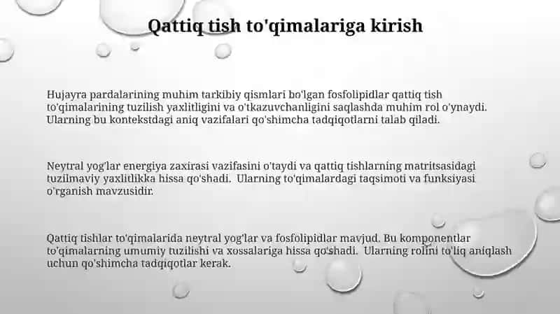 Fosfolipidlar va neytral yog'lar 3