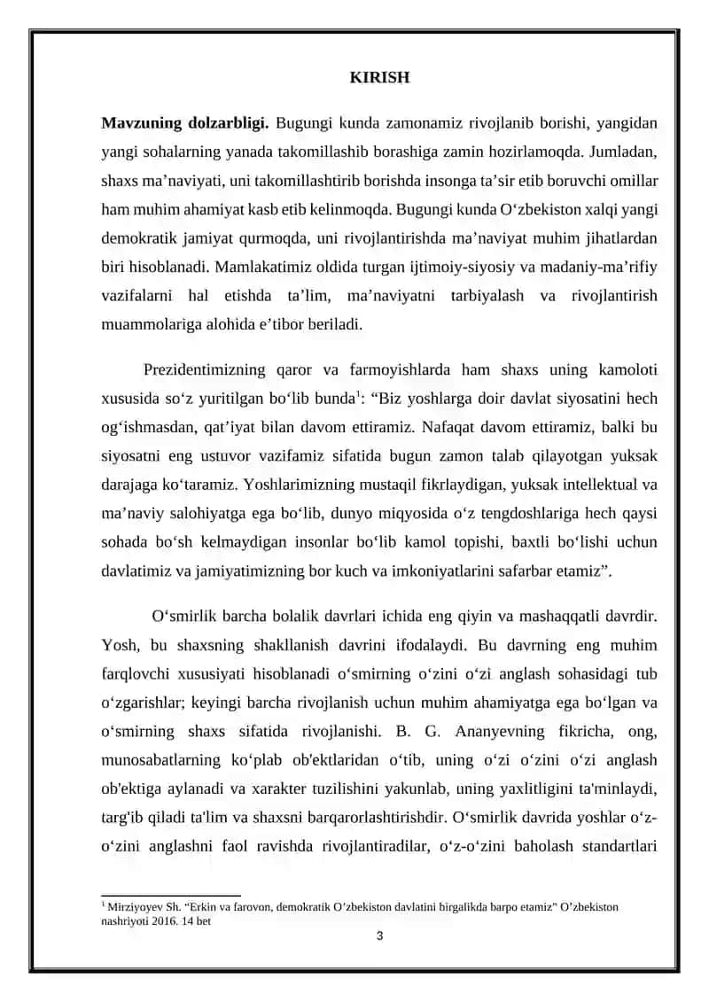 SHAXSNING O‘ZINI-O‘ZI ANGLASHI VA “MEN” KONSEPTSIYASI 3