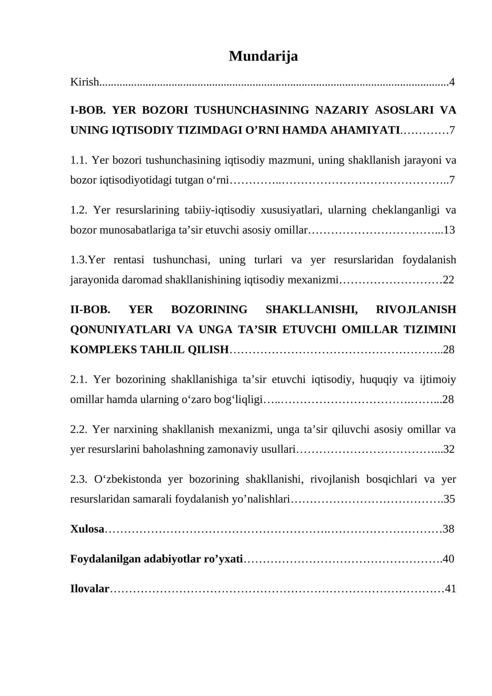 Yer bozori va uni shakllanishining muhim jihatlari 3