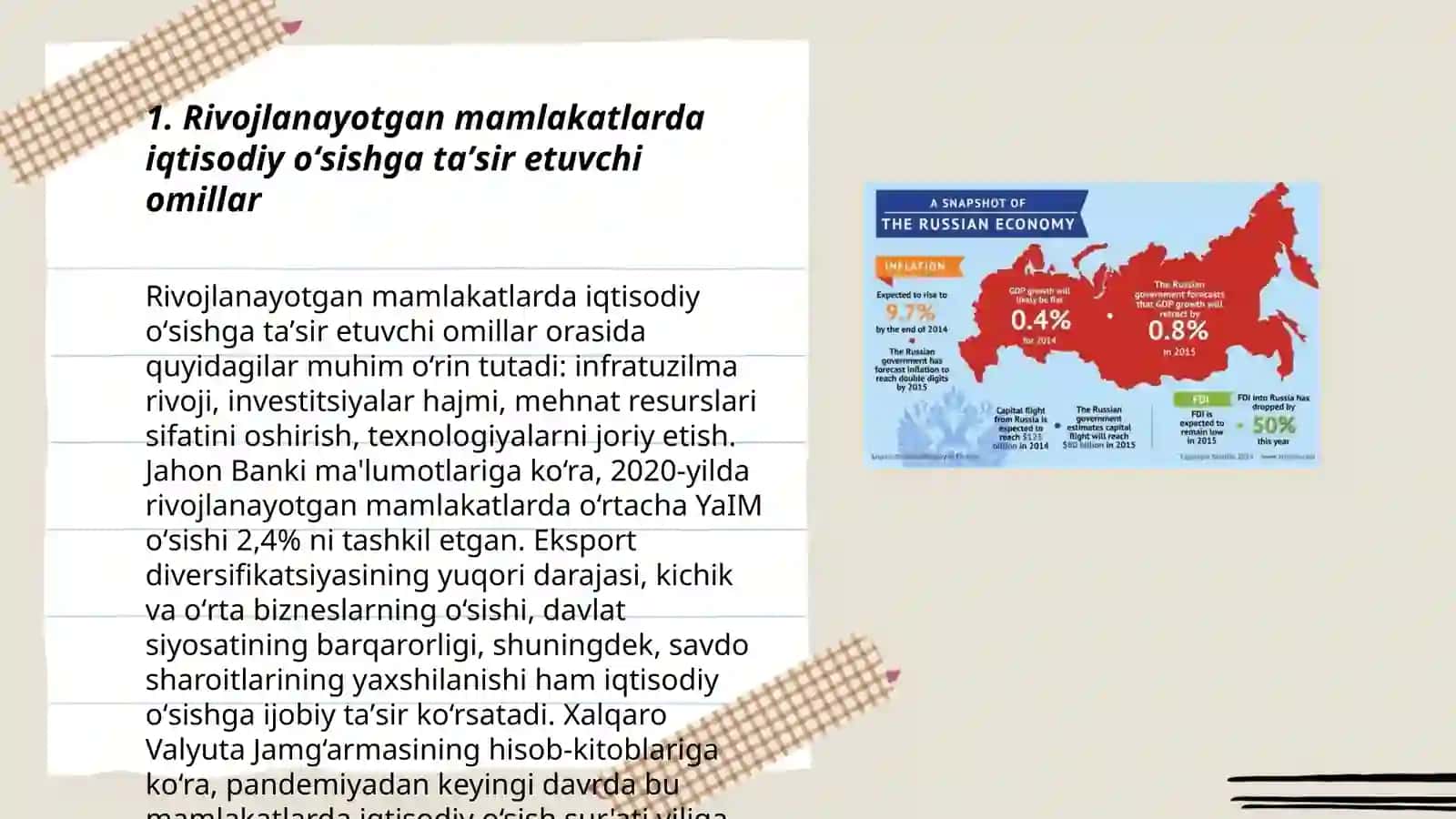 Rivojlangan mamlakatlarda iqtisodiy oʻsish muomalari va istiqbollari 3