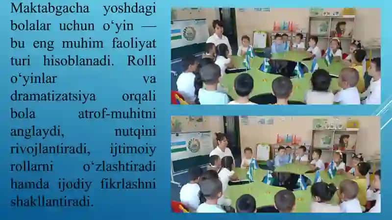 Dramatizatsiya orqali bolalarda emotsional sezgirlikni oshirish mavzusida taqdimot slayd 3