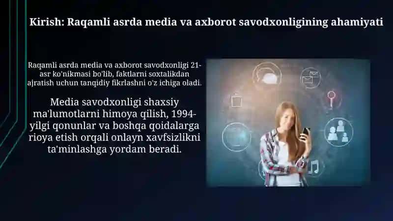 Raqamli asrda media va axborot savodxonligining ahamiyati 3