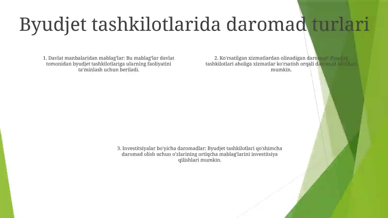Byudjet Tashkilotlarida Daromadlar Va Xarajatlar O‘Tkazish Tartibi 3