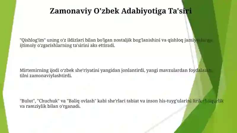 Mirtemirning Ijodi Mavzulari va Meroslari 3