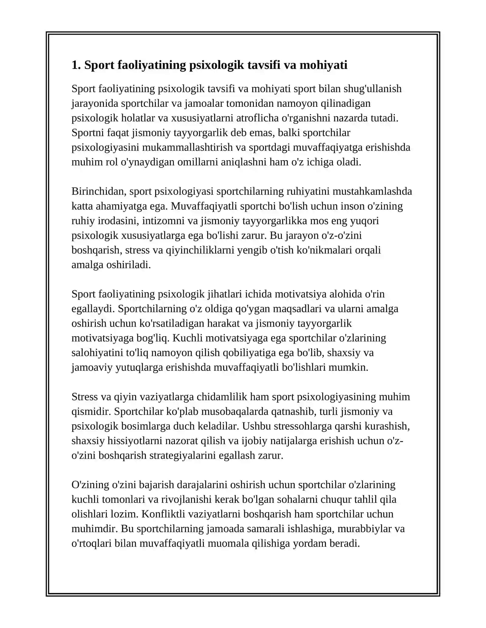 SPORT FAOLIYATINING PSIXOLOGIK TAVSIFI 3