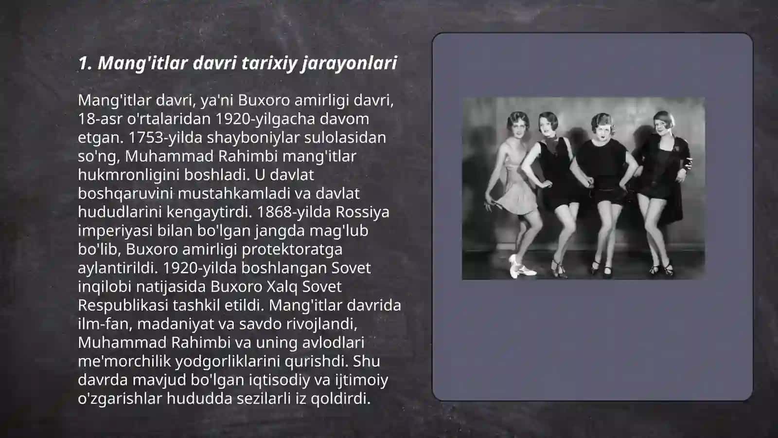Mang'itlar davrida ilm-fan va madaniyat 3