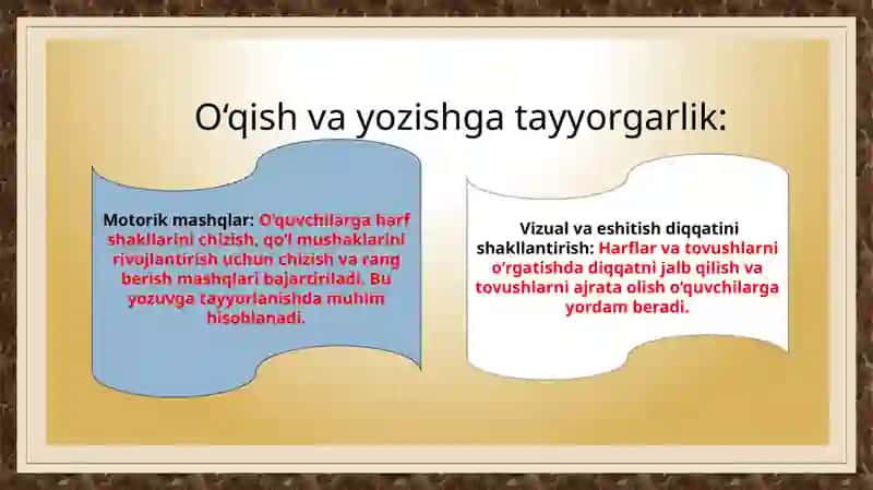 O'qish va yozishga tayyorgarlik 3