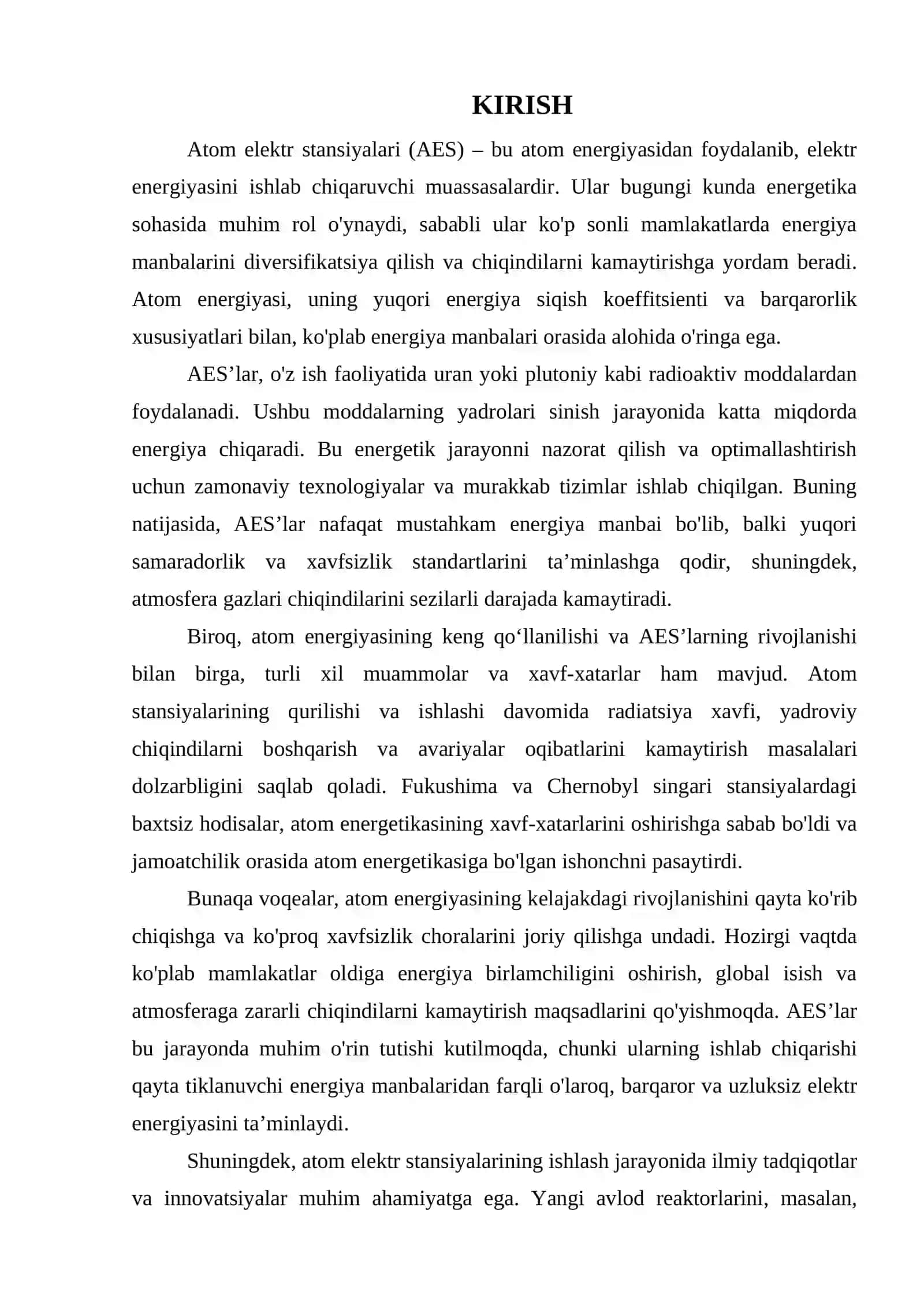 ATOM ELEKTR STANSIYALARI (AES) 3