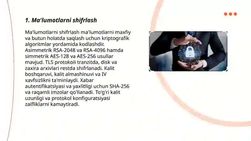 Axbrot xavfsizligini ta'minlash usullari 3