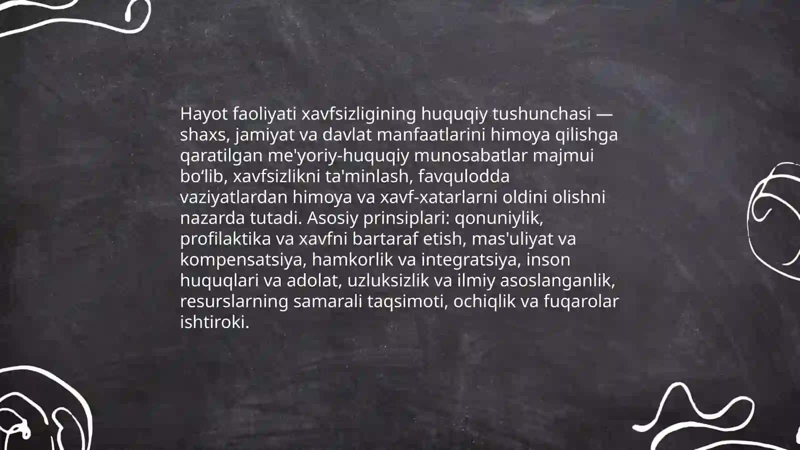 Hayot faoliyati xavfsizligining huquqiy va tashkiliy asoslari 3