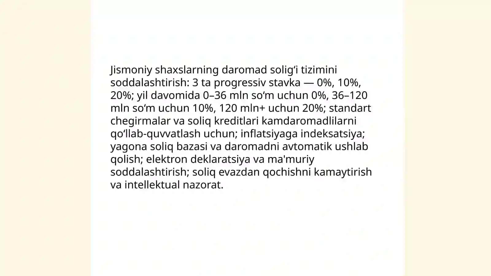 Jismoniy shaxslardan olinadigan soliqlar tarkibi va ularni undirish uslubiyatlarini takomillashtirish 3