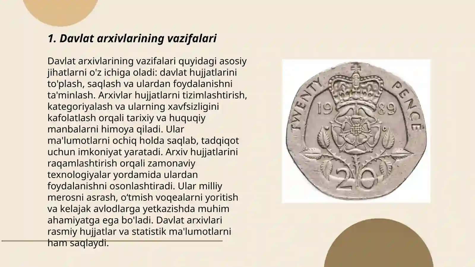 Davlat arxivlarining markaziy va mahalliy arxivlarga bòlinishi 3