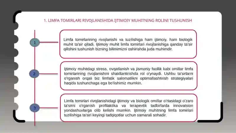 Limfa tomirlari rivojlanishi va tuzilishi 3