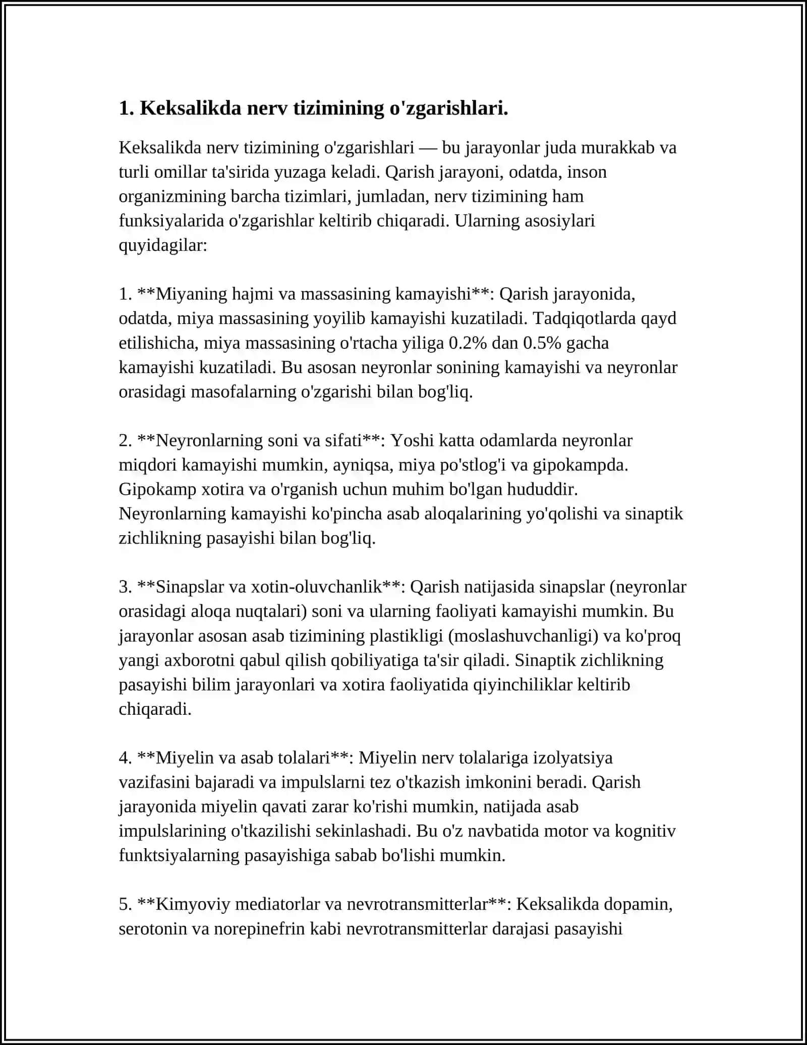 KEKSA BEMOR. KEKSA ORGANIZMNING FIZIOLOGIK XUSUSIYATLARI 3