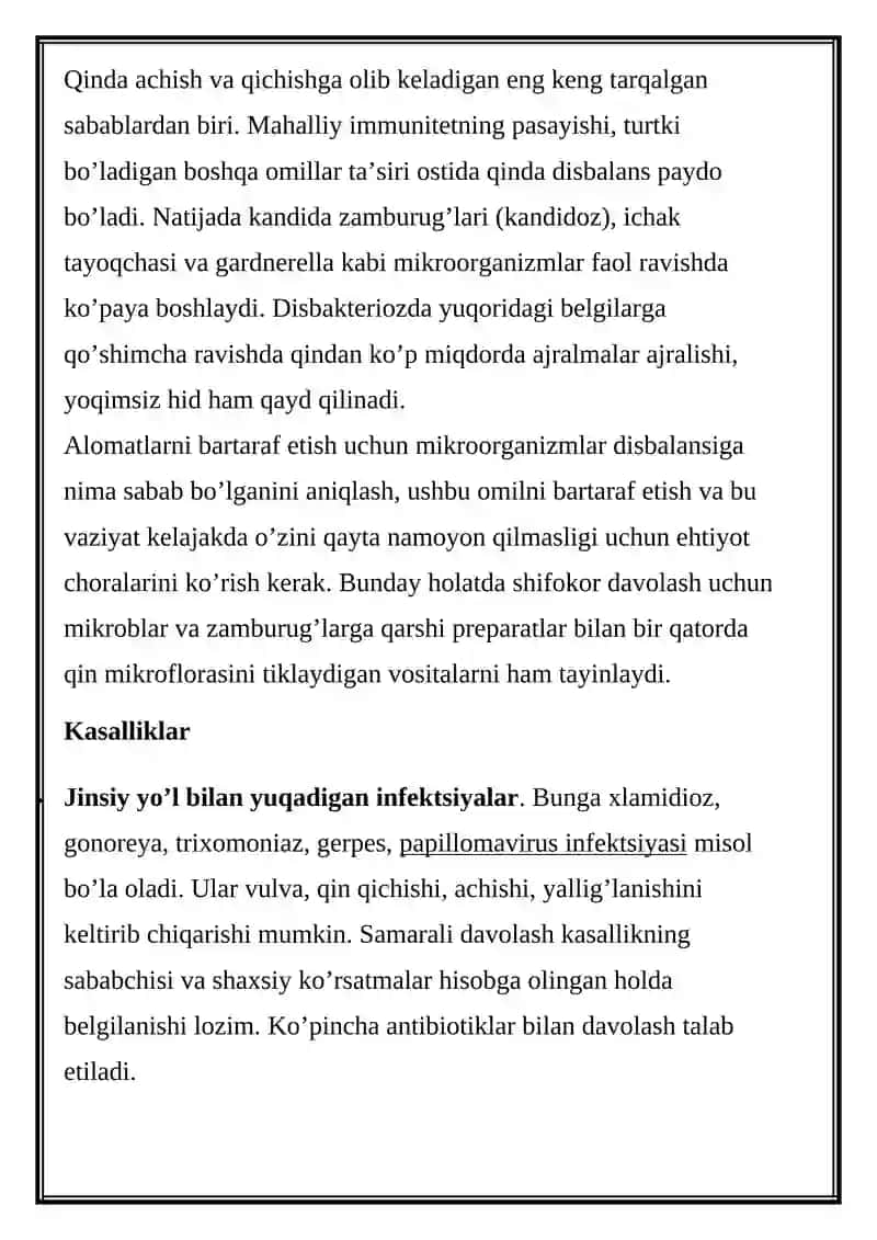 Ayollar jinsiy tizim a’zolari klinik anatomiyasi 3