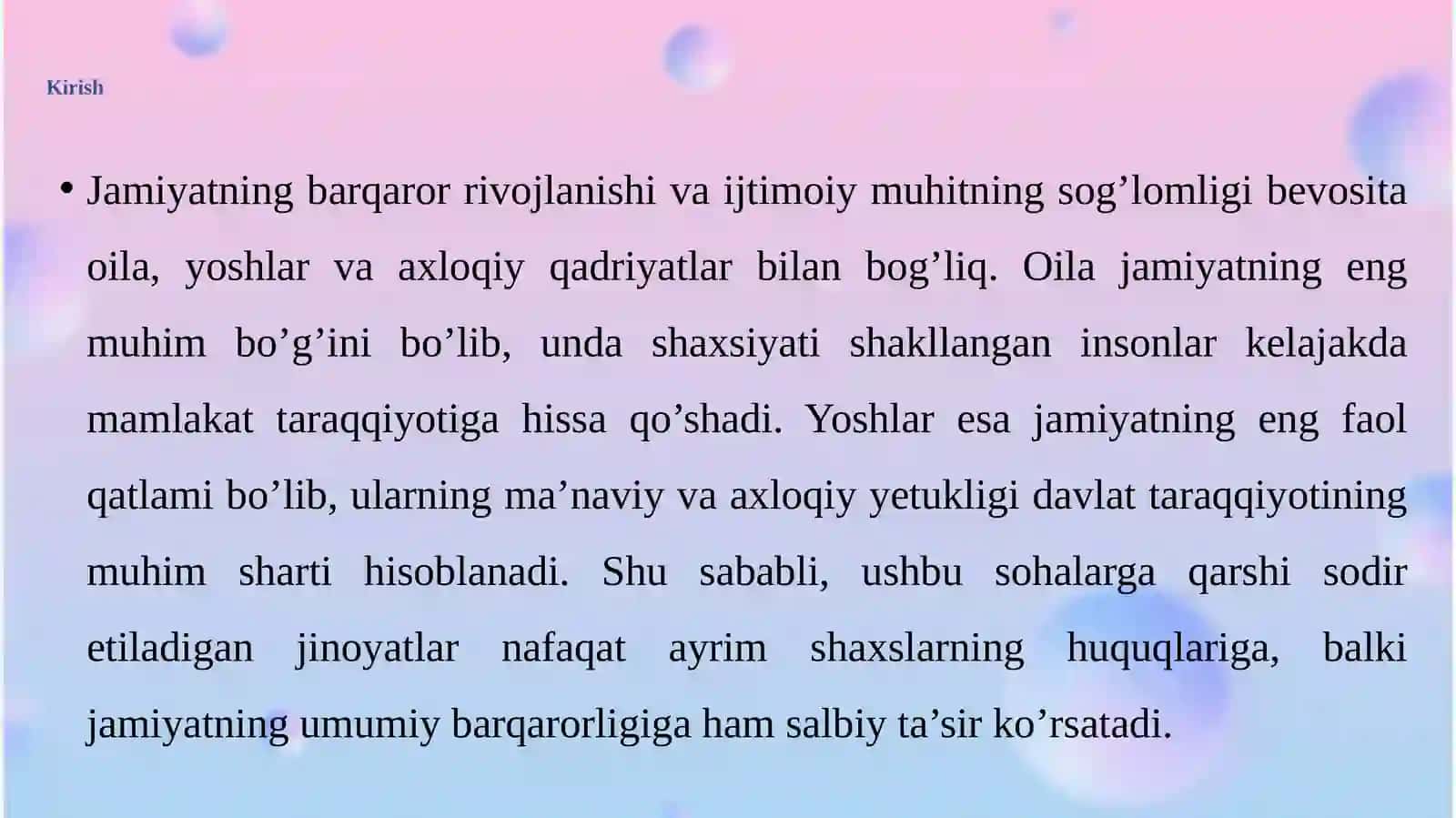 Oilaga, yoshlar va axloqqa qarshi jinoyatlar huquqiy tahlili 3