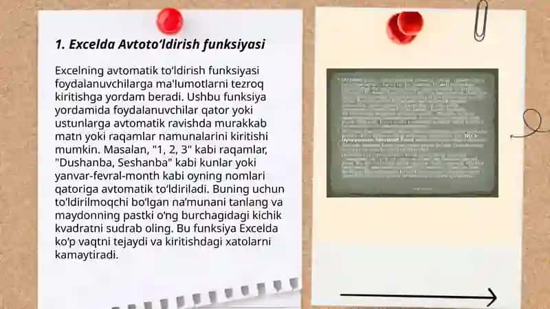 Excel dasturida avtoto‘ldirishlar va avtohisoblashlar.Diagrammalar yaratish 3