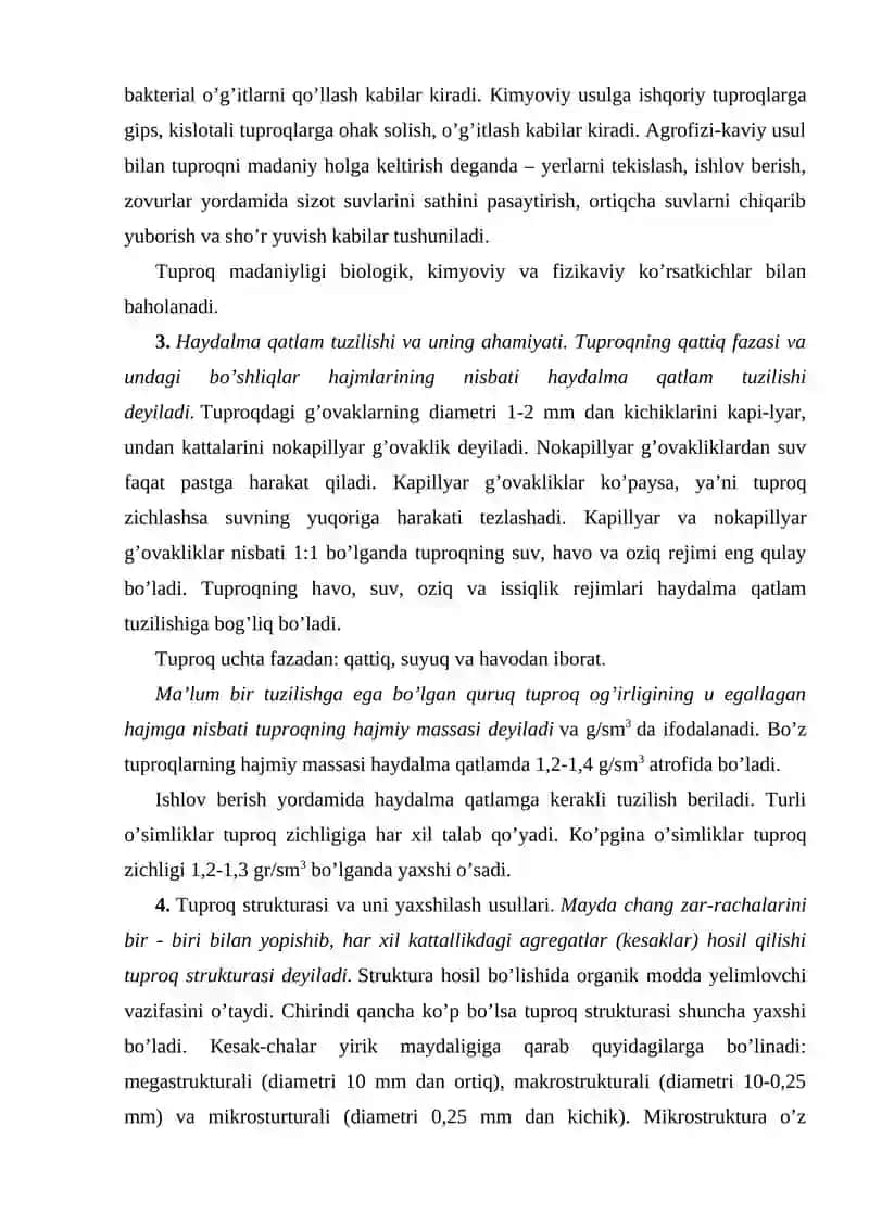Tuproq unumdorligi va strukturasini yaxshilashga qaratilgan ilmiy maqolalar sharxi 3