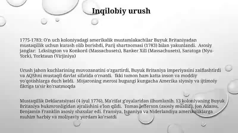 Ameika inqilobi 3