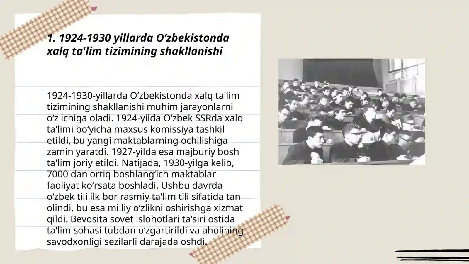1924-1991 yillarda Oʻzbekistonda ta'lim tizimi va pedagogik fikrlar rivoji by Egamberdiyeva Yoqutjon 3