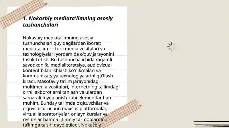 Nokasbiy mediata'lim xususiyatlari 3