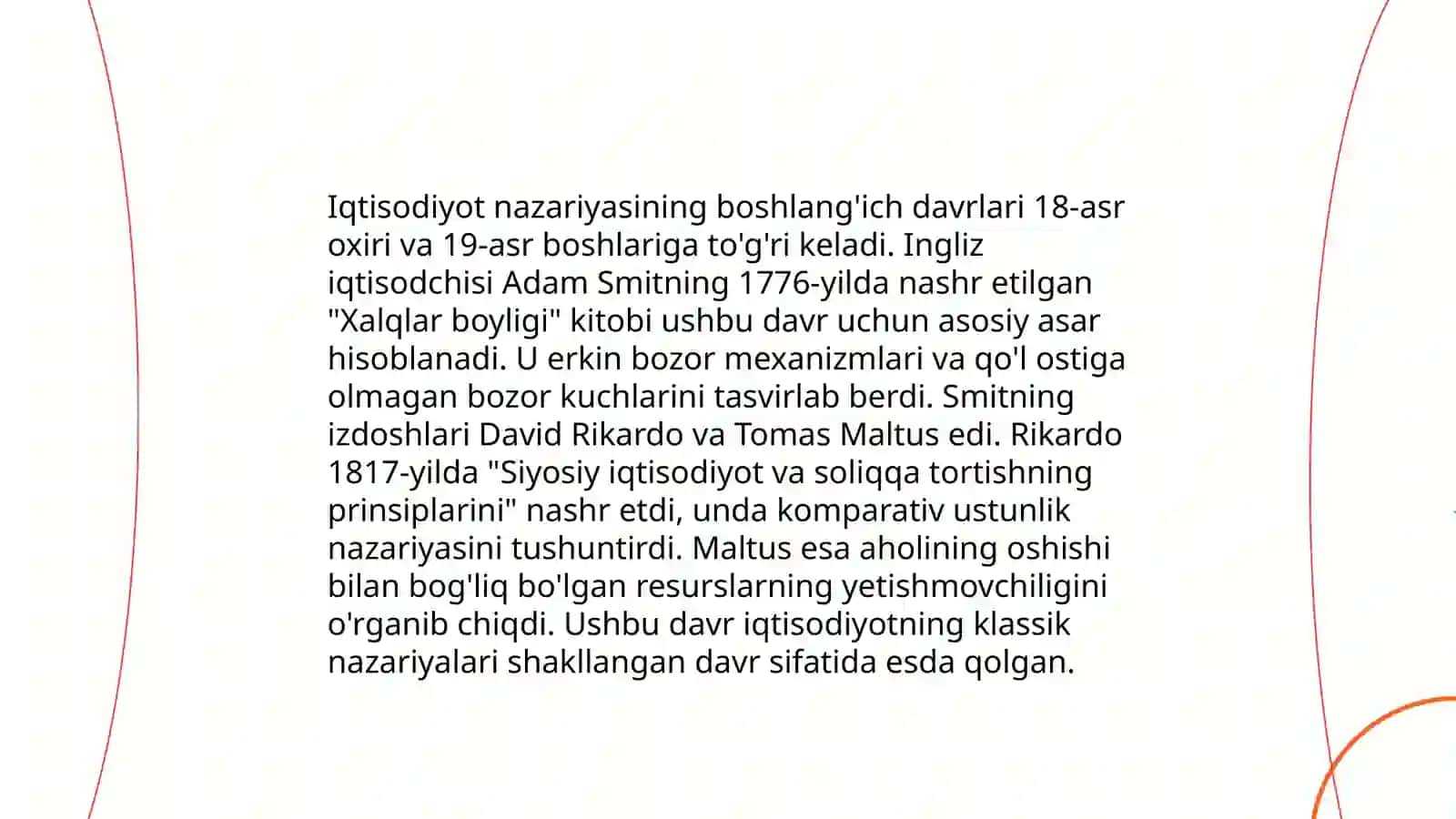 Iqtisodiyot nazariyasi rivojlanishining asosiy bosqichlari 3