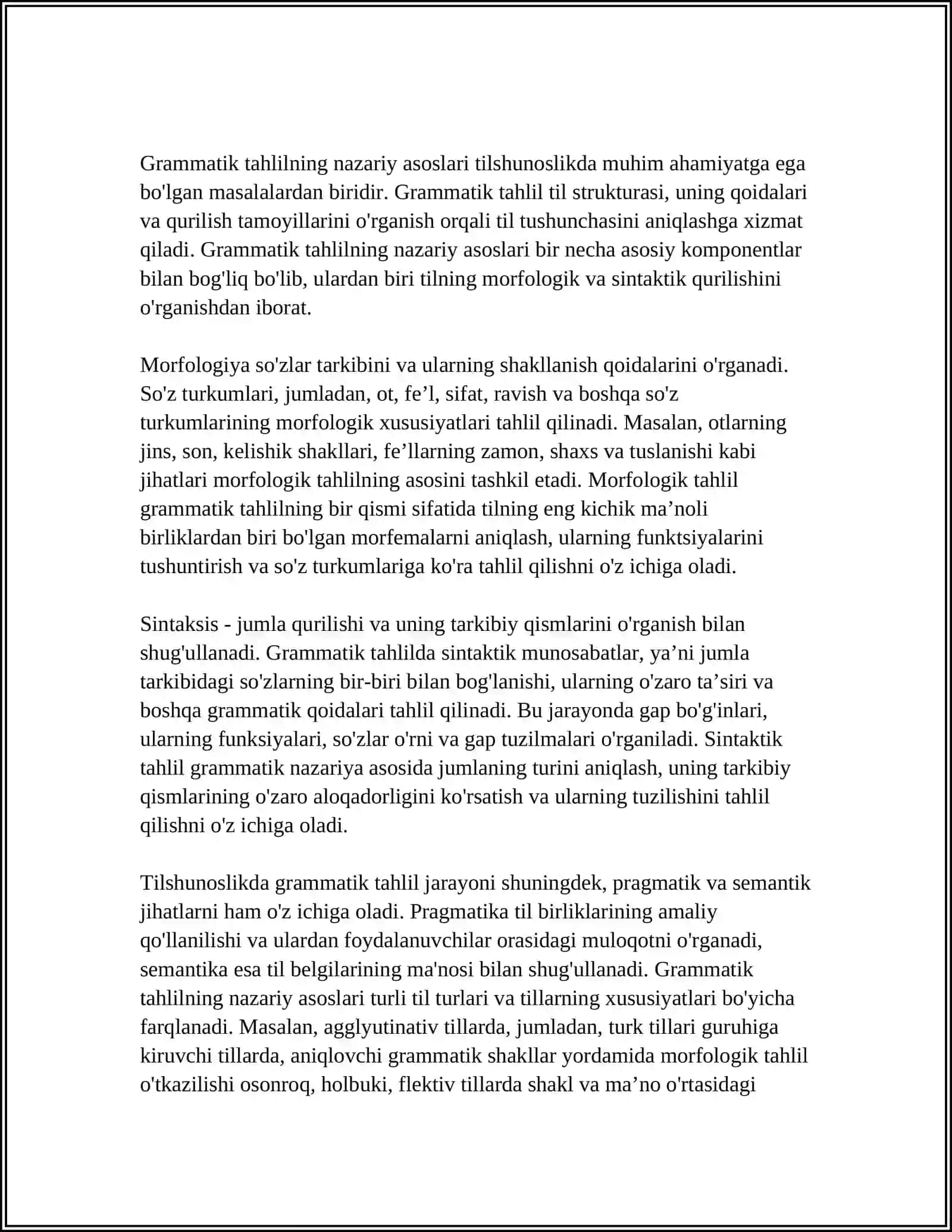 O'QUVCHILARGA GRAMATIK TAXLIL O'RGATISH METODIKASI 3