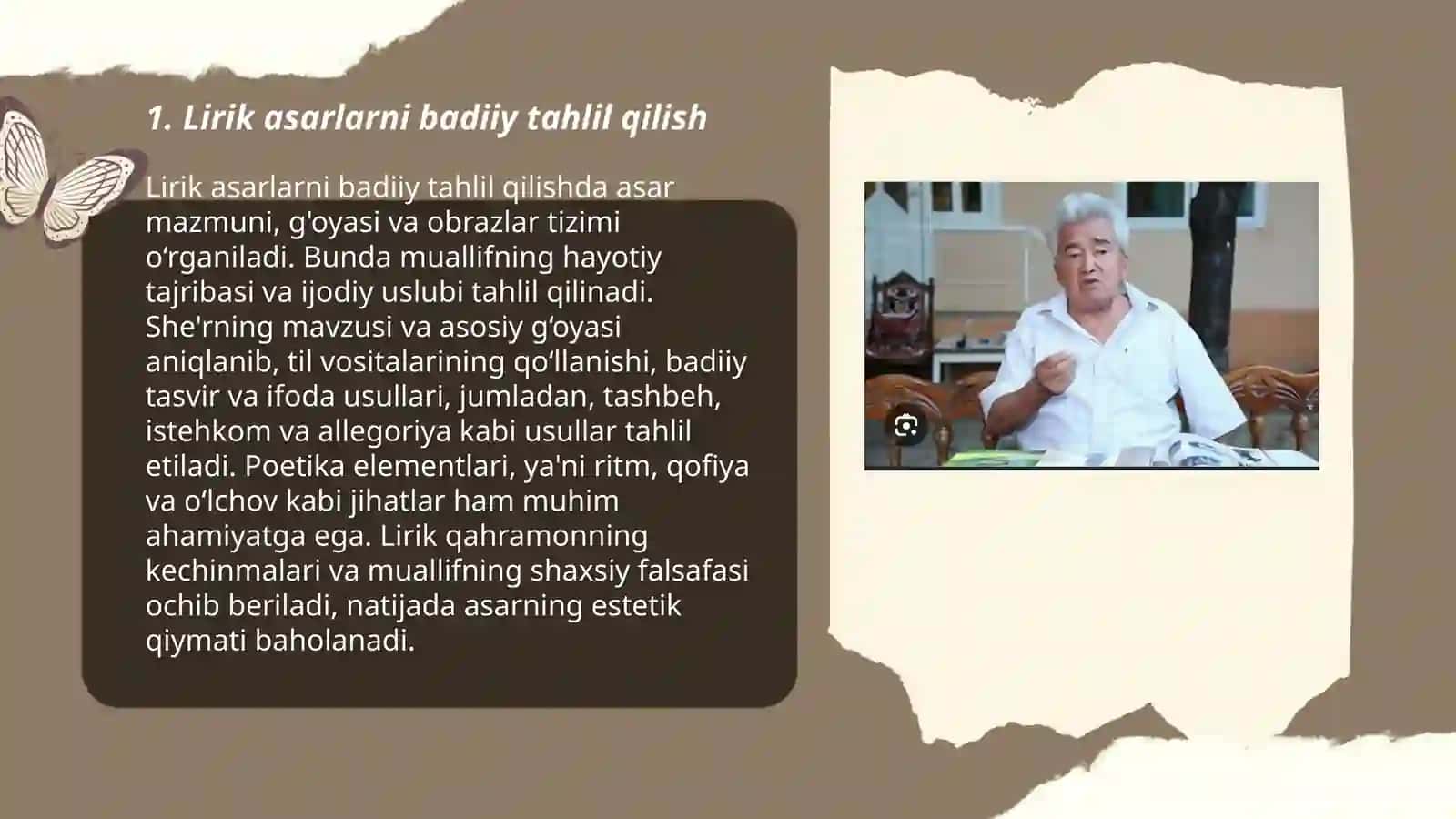 Lirik asarlarni tahlil qilish yo'llari 3