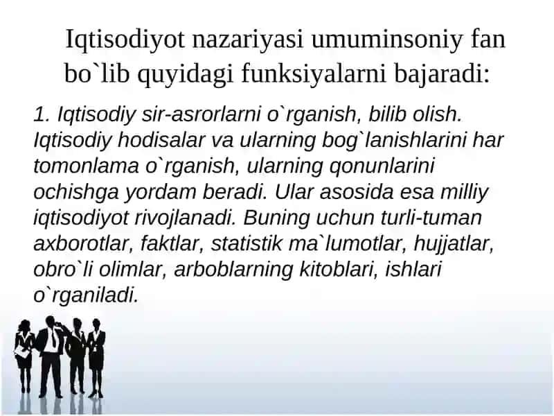 Iqtisodiyot nazariyasi rivojlanishining asosiy bosqichlari 3