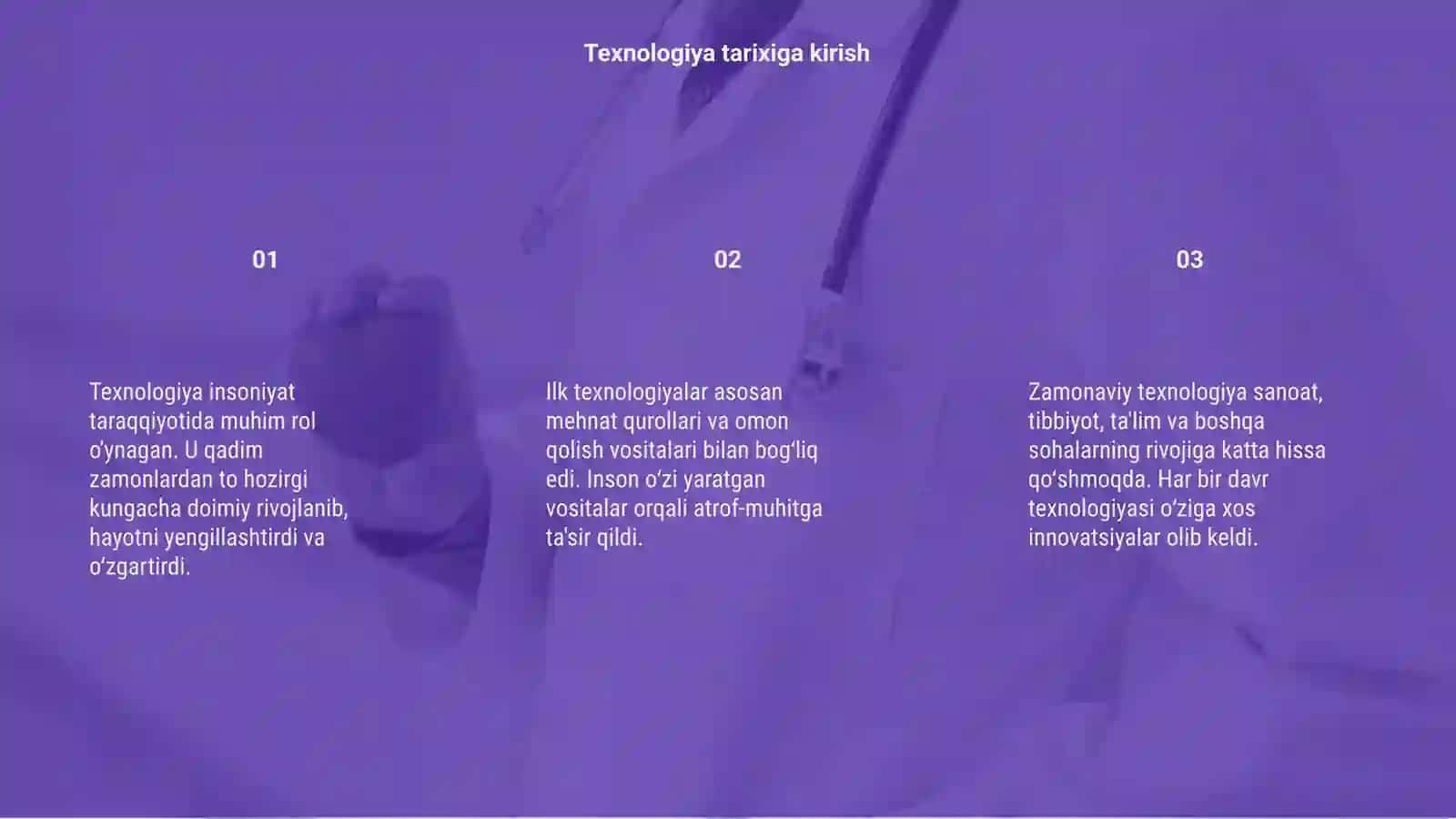 TEXNOLOGIYA TARIXI 3